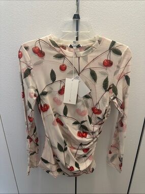 Stella McCartney/H&M Collab Cherry-Print Long Sleeve Too